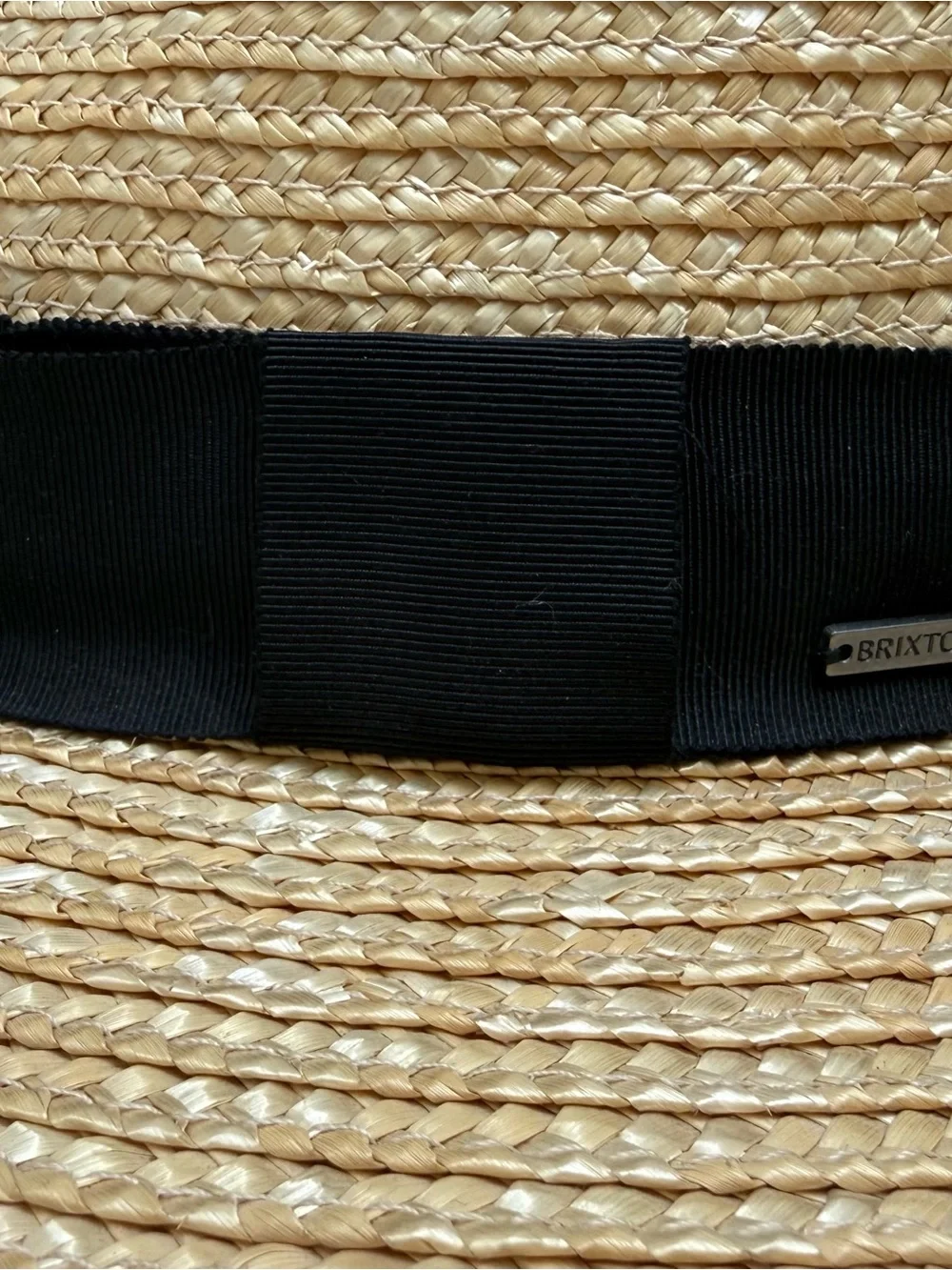 Brixton “Joanna” straw wide-brim fedora straw hat